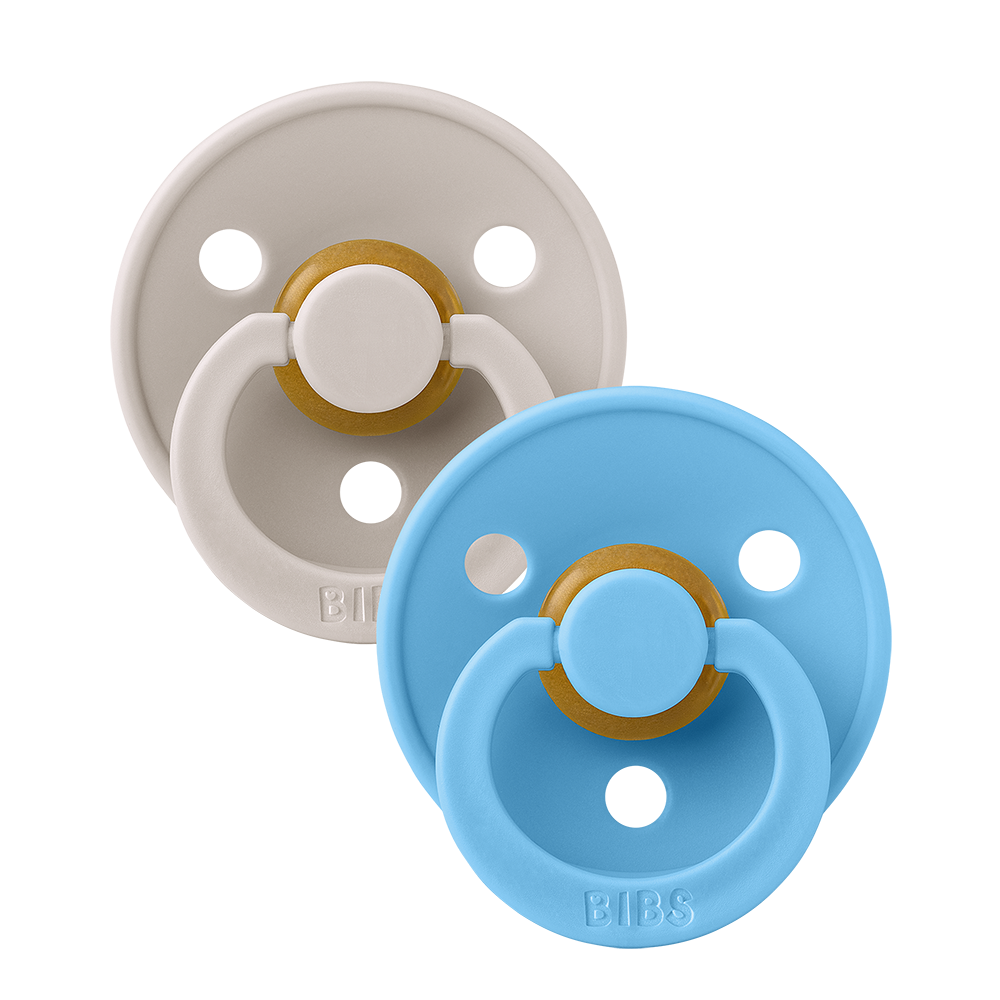 BIBS Colour 2 PACK Rund Latex Size 2 Musheezeroom/Breeze