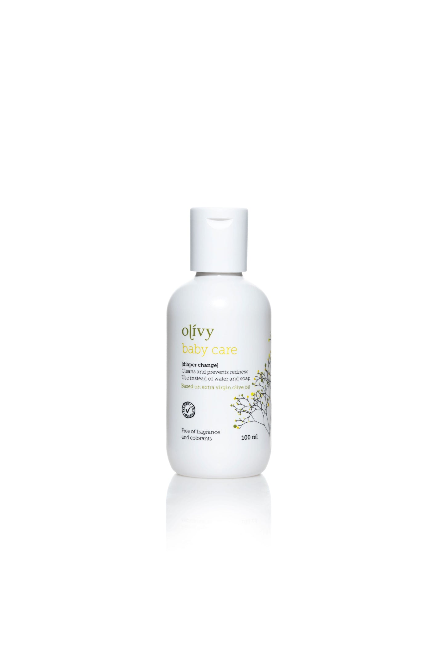 Olivy baby care [diaper change]100 ml. Rejsestørrelse