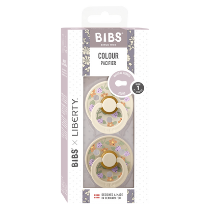 BIBS x Liberty Strawberrie/Ivory mix Colour Rund latex Str. 2