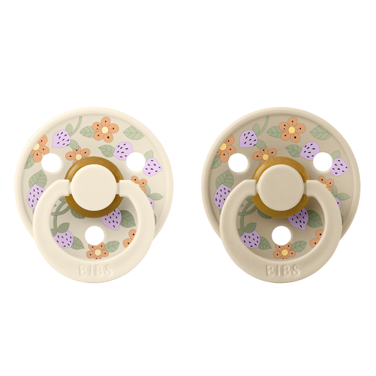 BIBS x Liberty Strawberrie/Ivory mix Colour Rund latex Str. 2