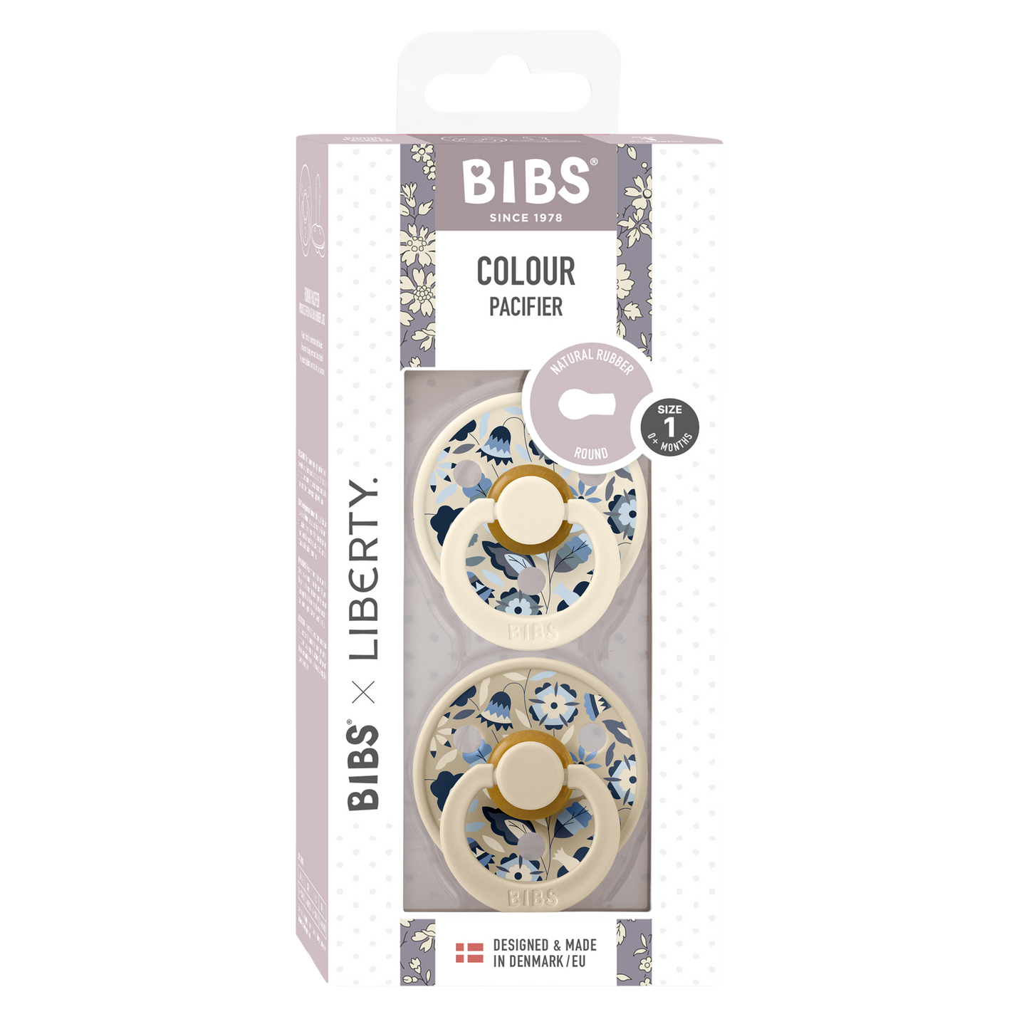 BIBS x Liberty Bobo/Ivory mix Colour Rund latex Str. 2