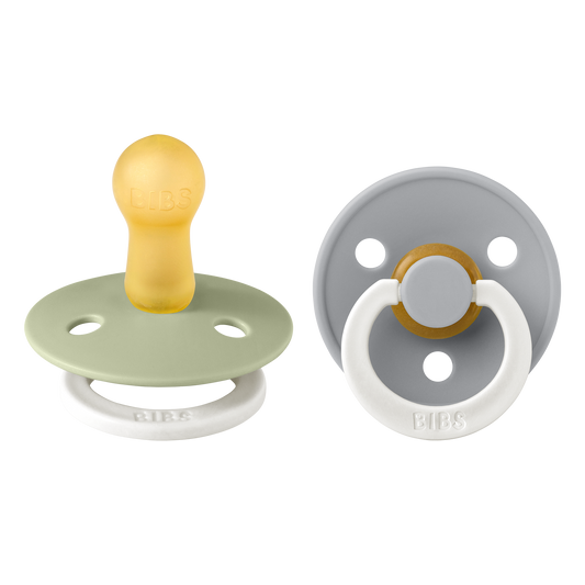 BIBS Colour  GLOW Sage/Cloud 2 stk. Latex str. 2