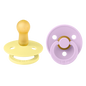 BIBS Colour 2 PACK  Rund Latex Size 2 Sunshine/Violet Sky