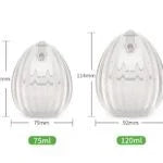 haakaa Shell Bærbar silikone brystpumpe 2 stk 120ml